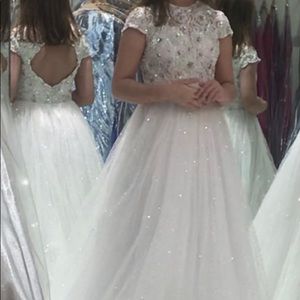 Sherri Hill white gown.  Size 0.